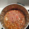 El cooksnap de Alberto Caba cuando hizo Lentejas con ternera.