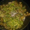 El cooksnap de Faika cuando hizo Espaguetis de calabacín a la oriental.