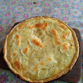 El cooksnap de Daia Ferreyra cuando hizo Tarta de cebolla y queso.