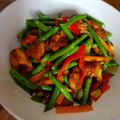 Cooksnap Yasir_chad semasa beliau membuat Kacang panjang dengan tempe.