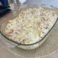 Boglárka Berta Cooksnap-ja, amikor elkészítette a(z) Sonkás-sajtos tejszínes rakott tészta receptet.
