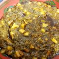 Zainab Khan's cooksnap of when they made Aloo Methi.