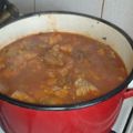 El cooksnap de Elsa Fernández cuando hizo Locro criollo.