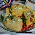 El cooksnap de sonia cuando hizo Cuartos traseros de pollo al horno con verduras.