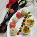 Pratima Pradeep का कुकस्नैप जब उन्होंने चावल के चटपटे कदम फूल (chawal ke chatpate kadam phool recipe in Hindi) बनाया था।