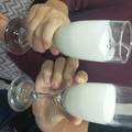 El cooksnap de Loreto Eugenia Reyes Toro cuando hizo Pisco Sour en coctelera.