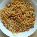 El cooksnap de Mcc3 cuando hizo Espaguetis con salsa de soja, pollo, champiñones y zanahoria.