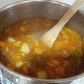El cooksnap de Cintia Perez cuando hizo Lentejas con chorizo.