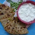 Mukesh Patel's cooksnap of when they made Mutter paratha.