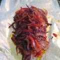 El cooksnap de nativiti cuando hizo Salmón al horno con verduras.