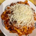 El cooksnap de Juliet's Sweet Creations cuando hizo Pasta con salsa de verduras tranquilas.