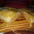 El cooksnap de Eliana Aceval cuando hizo Empanada gigante de atún.