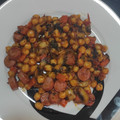 El cooksnap de Francisco Martin cuando hizo Garbanzos salteados con verduras y huevo.