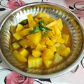 Falguni Shah का कुकस्नैप जब उन्होंने रसदार आलू टमाटर की सब्जी बनाया था।