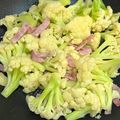 彤彤媽 的 白花椰菜炒火腿 cooksnap