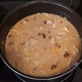 Jen Konarski's cooksnap of when they made Chipotle chicken corn chowder.