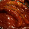El cooksnap de Sara PA cuando hizo Longanizas Keto con salsa de tomate 🍅.