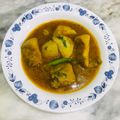 Meerab Rais's cooksnap of when they made Alloo gosht.