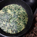 El cooksnap de Marcel cuando hizo Tortilla de espinacas con jamón.
