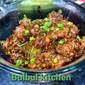 Bulbul Sarraf का कुकस्नैप जब उन्होंने होटल स्टाइल पत्ता गोभी मंचूरियन (hotel style pattagobhi manchurian recipre in hindi) बनाया था।