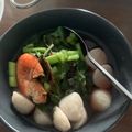 Cooksnap Rosie Mosie semasa beliau membuat Bayam Merah Tumis Air.