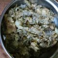 Nutan saini का कुकस्नैप जब उन्होंने बथुआ की भुर्जी (bathua ki bhurji recipe in Hindi) बनाया था।