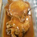 El cooksnap de Tachi Gamarra cuando hizo Chuleta de cerdo embebida con jugo de naranja y mostaza.