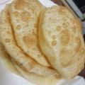 Fary Feroz's cooksnap of when they made Puri paratha with chicken tikka.