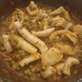 El cooksnap de Susana cuando hizo Sepia con Guisantes a la catalana.