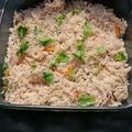 Mitali Partha Ghosh's cooksnap of when they made ফ্রাইড রাইস ইন মাইক্রোঅভেন(Fried rice in microwave recipe in Bengali).