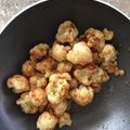 El cooksnap de Ana Castillo cuando hizo Coliflor frita con ajo y pimentón. ॐ.