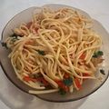 El cooksnap de Eduardo Agudo Alba cuando hizo Spaghetti con mini gambas.