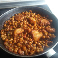 El cooksnap de Iratxe Diaz Villamor cuando hizo Rape con garbanzos.