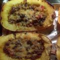 Donda Steen's cooksnap of when they made Spaghetti Squash Boats.