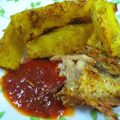 Cooksnap Zleq Kha semasa beliau membuat Ubi Kayu Goreng Kunyit.