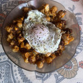 El cooksnap de Eduardo Agudo Alba cuando hizo Garbanzos salteados con morcilla y huevo frito.