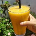 El cooksnap de Julieta Luján cuando hizo Licuado de durazno (sin leche).