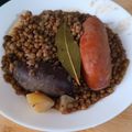 El cooksnap de Paula Talaya cuando hizo Lentejas rápidas sin olla express.