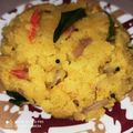 Vrunda Shende's cooksnap of when they made उपीट/ उपमा (upma recipe in marathi).