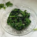 Cooksnap dari Rizky Anis untuk resep Sigeumchi Namul (Salad Bayam Korea)
