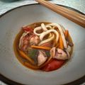 Cooksnap dari Sacha Saskia untuk resep Jjamppong 짬뽕 alias Mie Seafood Pedas khas Korea