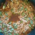 El cooksnap de pam cuando hizo Pollo con nopales en chile guajillo.