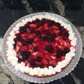 El cooksnap de Florencia Strack cuando hizo Tarta de frutos rojos.