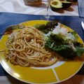 El cooksnap de Blanca Ivonne Montaño Rodríguez cuando hizo Pasta al pesto con pollo.