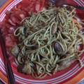 El cooksnap de Dennisse Basoalto cuando hizo Tallarines con pollo y champiñones.