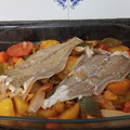 El cooksnap de Churry cuando hizo Gallo de San Pedro al horno.