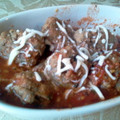 AmberKaeH's cooksnap of when they made THE Italian meatball.