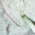 Crystal's cooksnap of when they made Cucumber Salad in Dill Sour Cream Sauce.