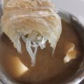 El cooksnap de Andrea dlrg cuando hizo Sopa Misoshiru.