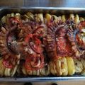 Nagy Szilveszter Cooksnap-ja, amikor elkészítette a(z) Sült oldalas tepsis-hagymás krumplival receptet.